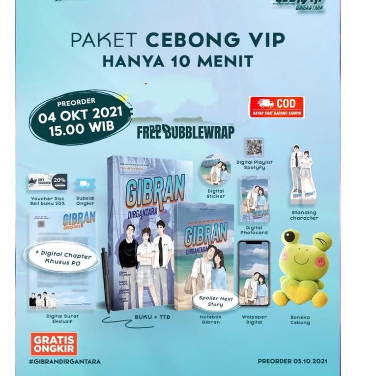 PAKET "GIBRAN DIRGANTARA " + SURAT, STICKER, PHOTOCARDFALiSTIYANA
