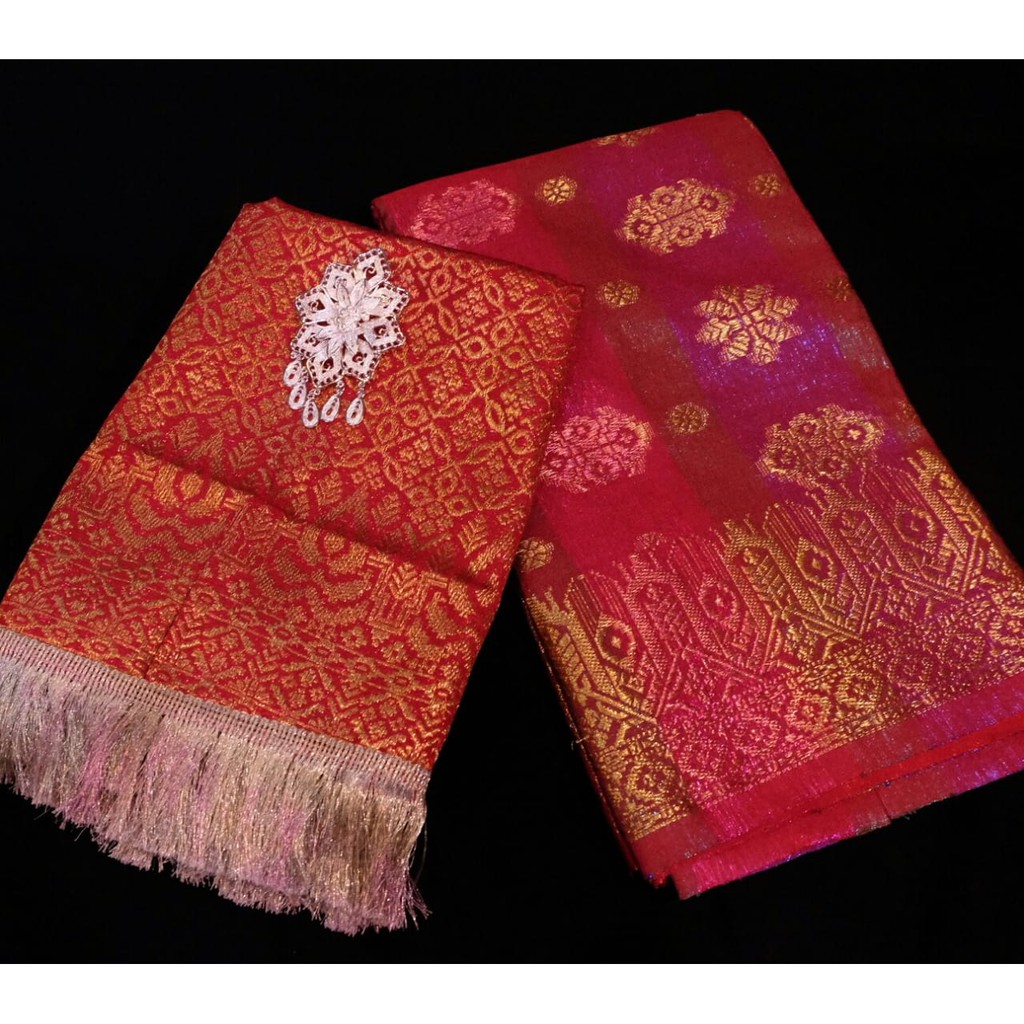 Kain Songket Thailand dan Selendang / Bahan Songket