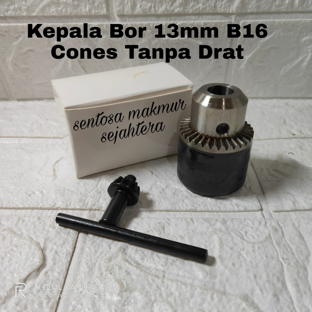 Mollar Kepala Bor 13mm B16 Drill Chuck Cones Pala Bor 13mm B16 Bor Duduk