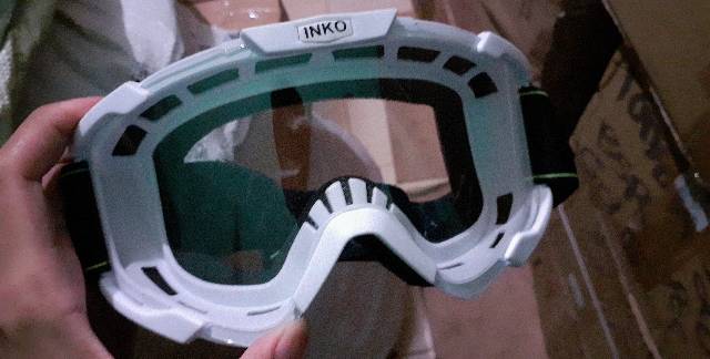 Kacamata Helm Cross Goggle Safety Inko Clear