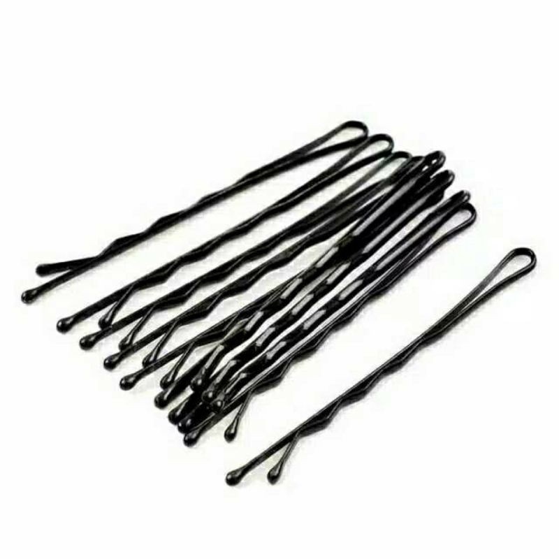 Flower Bobby Pin Black