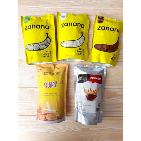 

Keripik Pisang ZANANA CHIPS/Ghocujang/creamy milk/greentea/cheese