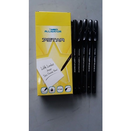 

(dapat 12pc) Bolpoin 7star Alligator tinta hitam Promo Bisa COD