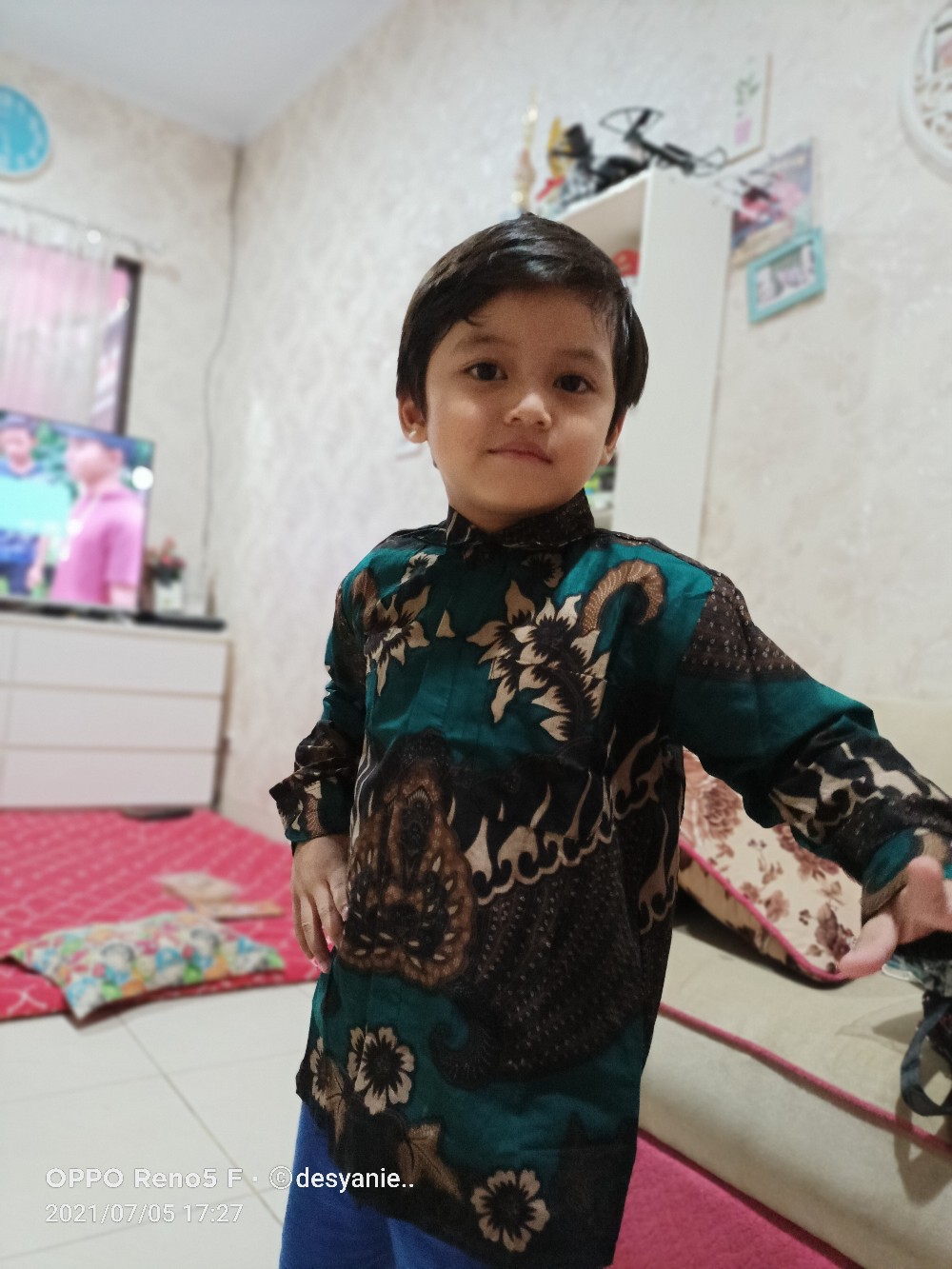 Kemeja Baju Distro Batik Anak Laki Laki Cowok Balita Paud Tk Sd Usia 2-10 Tahun Modern Premium Murah