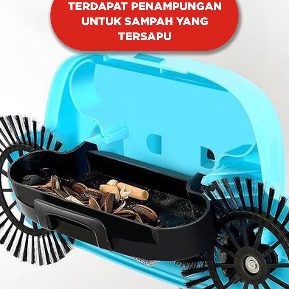 Kuke Sapu Lantai Otomatis Super Broom / Sapu Pembersih Lantai / Sapu Otomatis 360 Derajat / Sapu Aja