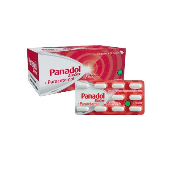 Panadol Extra Paracetamol (Merah).