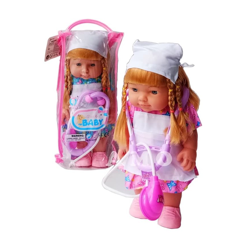 Mainan Anak MAINAN BONEKA BAYI SUSTER DOKTER DOKTERAN KANTONG
