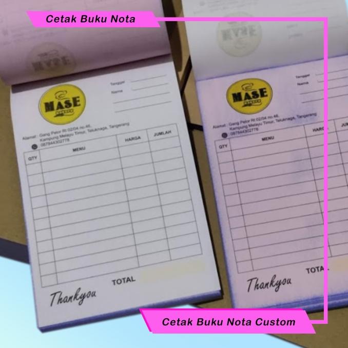 

Cetak Nota /Invoice 3Ply 2 Warna ( 1 Rim )/Custom