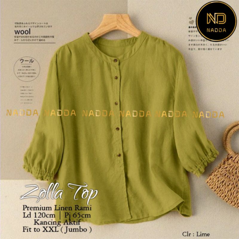 ZOLLA BLOUSE || COTTON LINEN