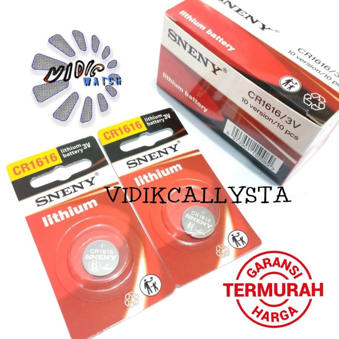 BATERAI LITHIUM 3V CR 1616 CR-1616 BATREI BATRE KANCING CR1616 ASLI ORIGINAL