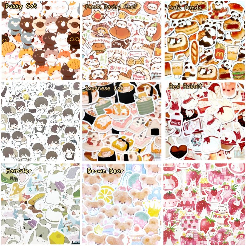 

Stiker Dekoratif DIY Set isi 15 Stiker - Animal Cartoon part 3