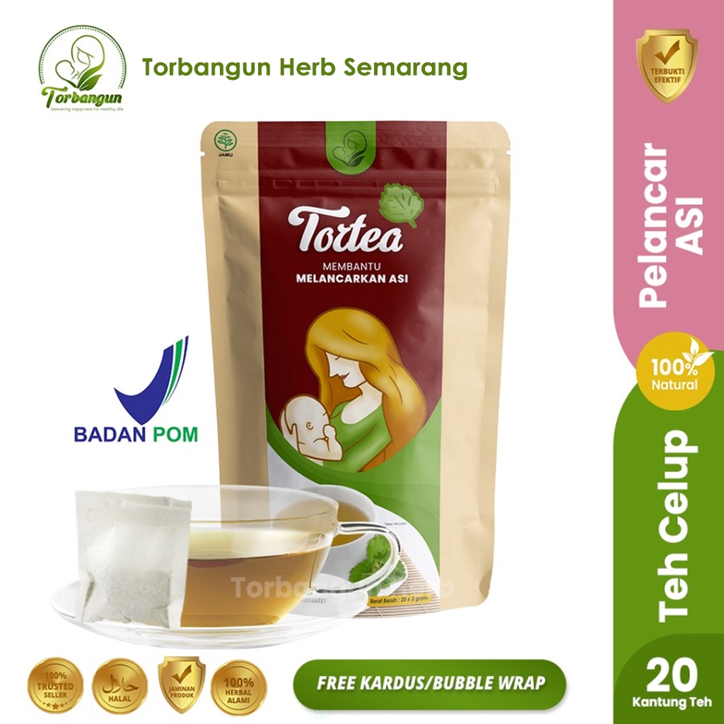 TORTEA : Teh Celup Torbangun ORIGINAL Pelancar ASI Booster Tea Torbangun Herbal Untuk Ibu Menyusui T