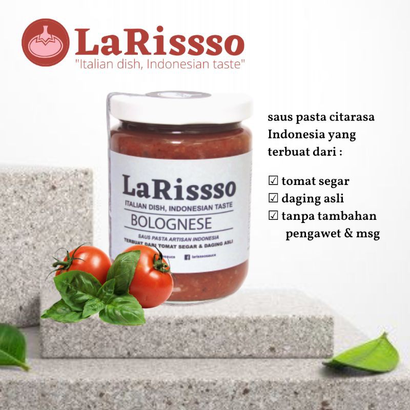 

Saus Pasta Bolognese LaRissso kemasan jar 250g