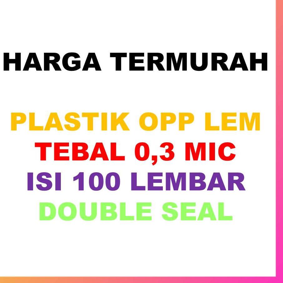 

ewv73 Plastik OPP 28x35 (100 Lembar) / Plastik OPP Lem / Plastik OPP Seal $$