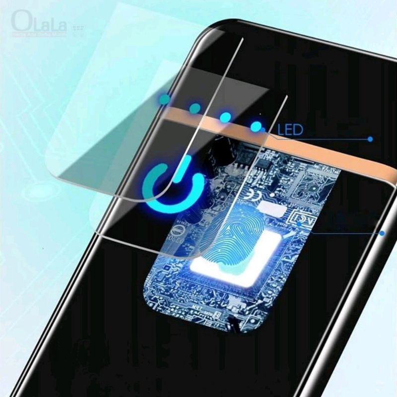 Korek Api Elektrik Fingerprint Touch Sensor Display Led