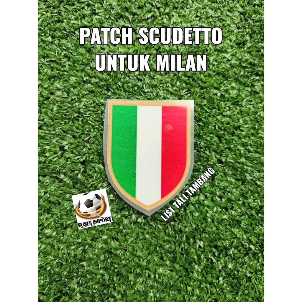 PASANG PATCH Scudetto Untuk Milan List Tali Tambang 2022 2023 New TERBARU