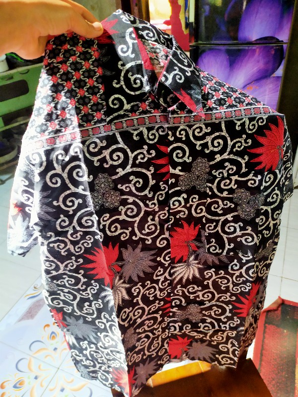 Baju Batik Pria Big Size M L Xl Xxl Atasan Kemeja Batik Lengan Pendek Original