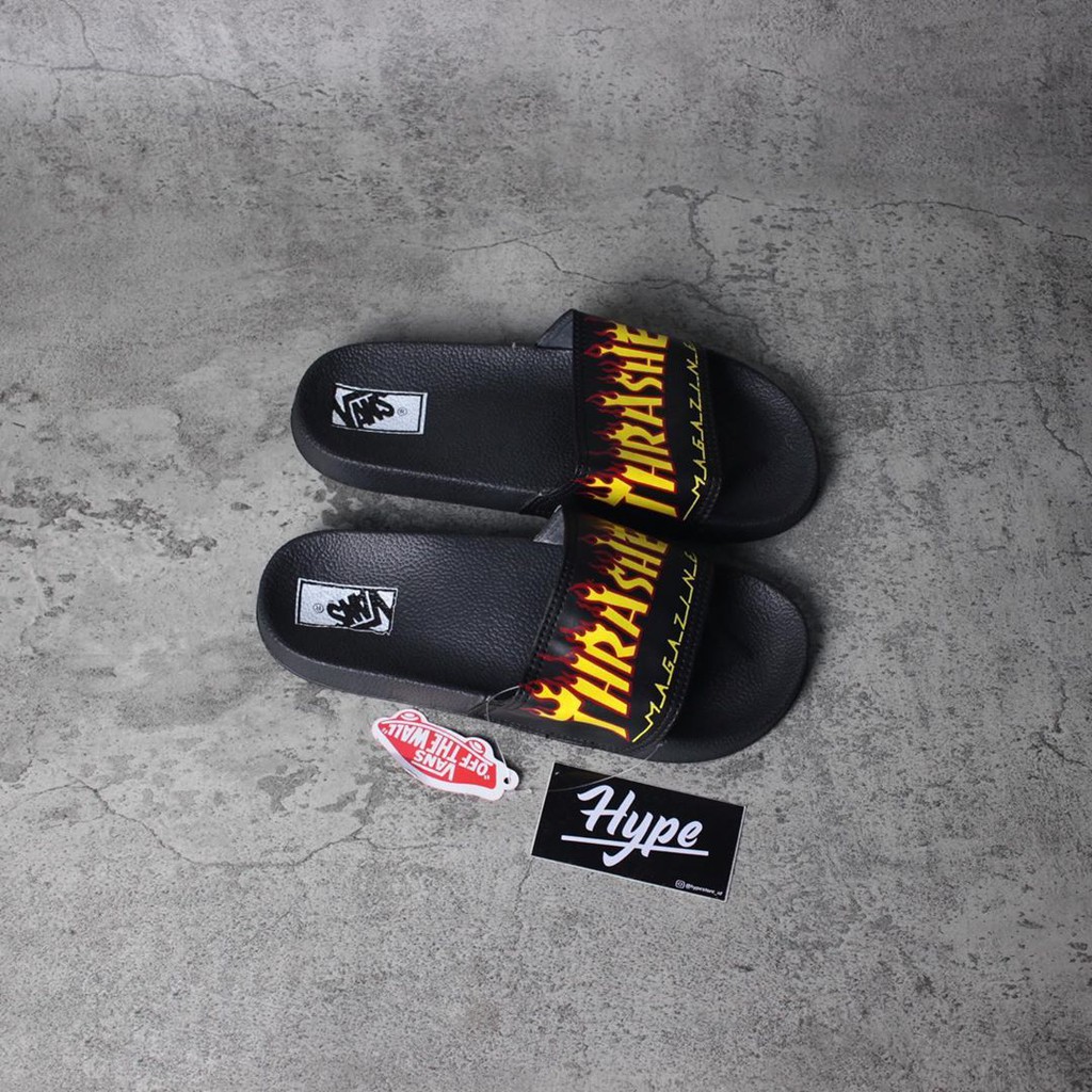 vans flame slides
