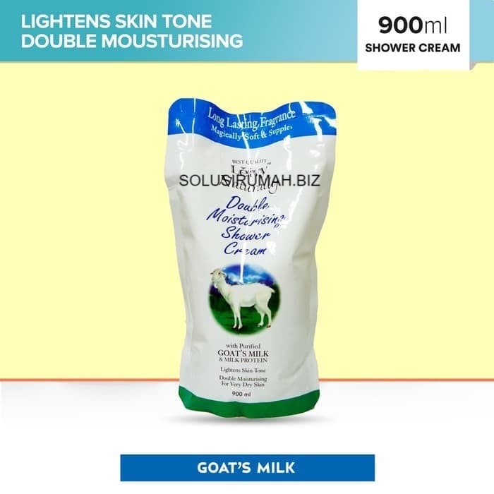 SABUN MANDI CAIR 900ML LEIVY SHOWER CREAM KAMBING GOAT MILK 900 ML