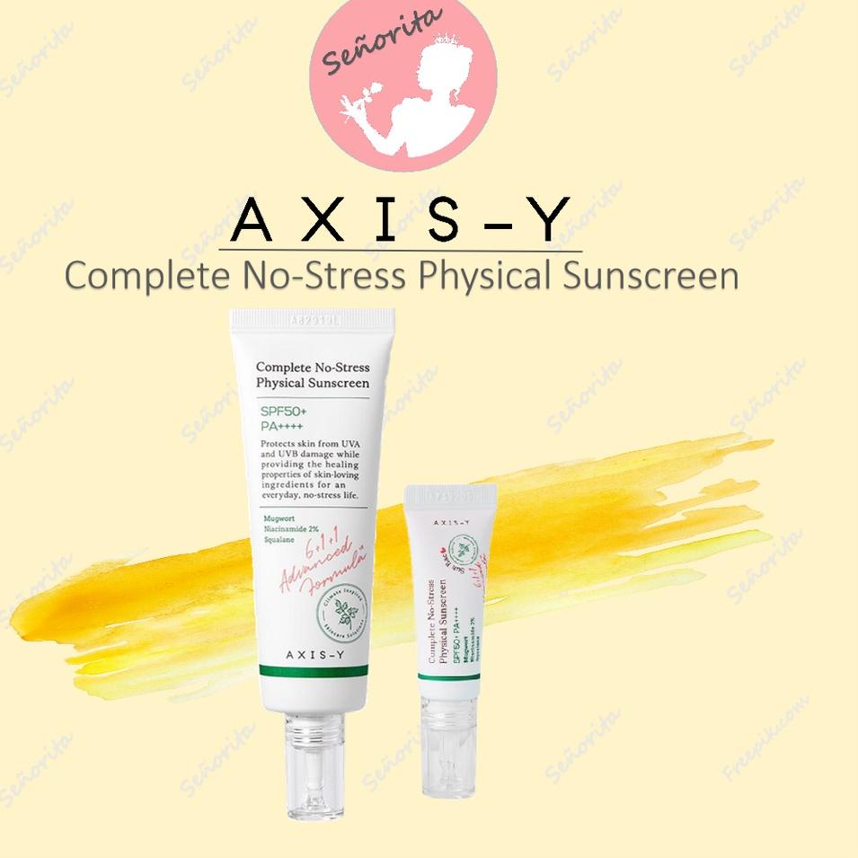 New AXIS-Y Complete No-Stress Physical Sunscreen 50ml/8ml