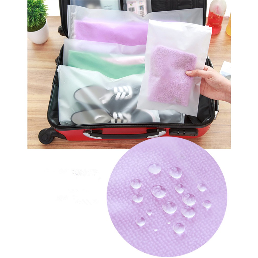 Tas Organizer / Tas Transparan / Tas Laundry Penyimpanan Portabel Anti Air Ziplock 385