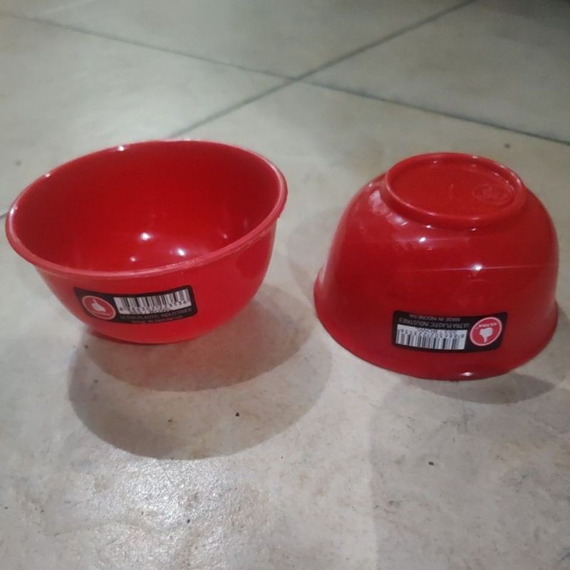 Jual Mangkuk Plastik Merah Cap Ultra No 353 Mangkok Sop Bubur Mangkok