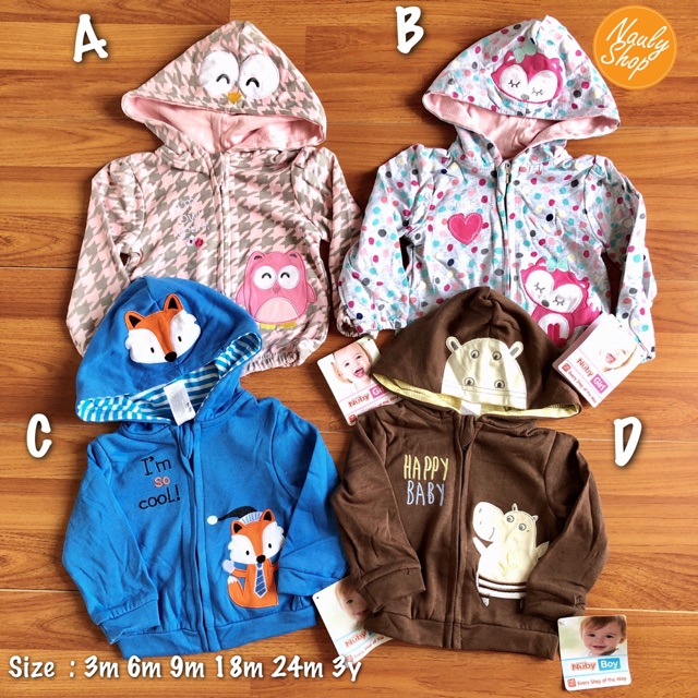 Jaket baby Nuby (3m - 3y)