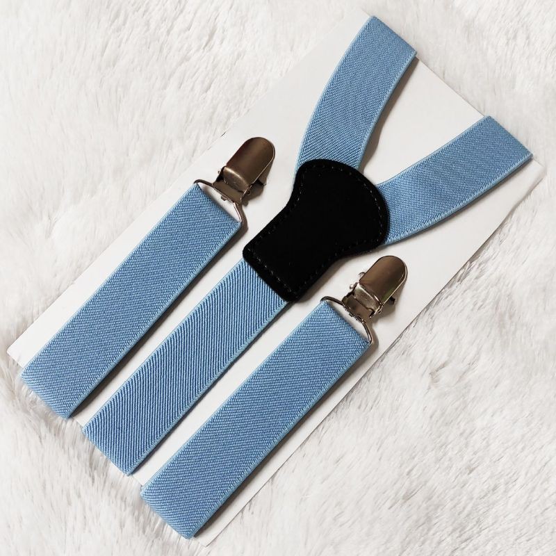 SUSPENDER BRETEL DEWASA PRIA WANITA TALI KODOK MODEL JOJON-Biru muda