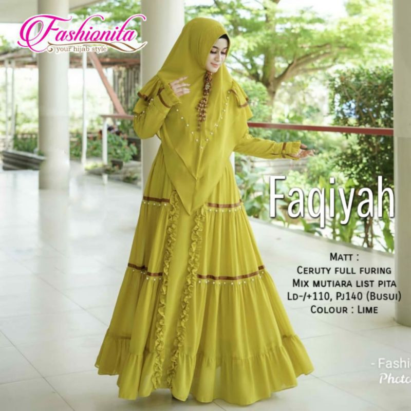 CelisiaHijab-FAQIYAH SYARI/GAMIS SYARI FERIKHA
