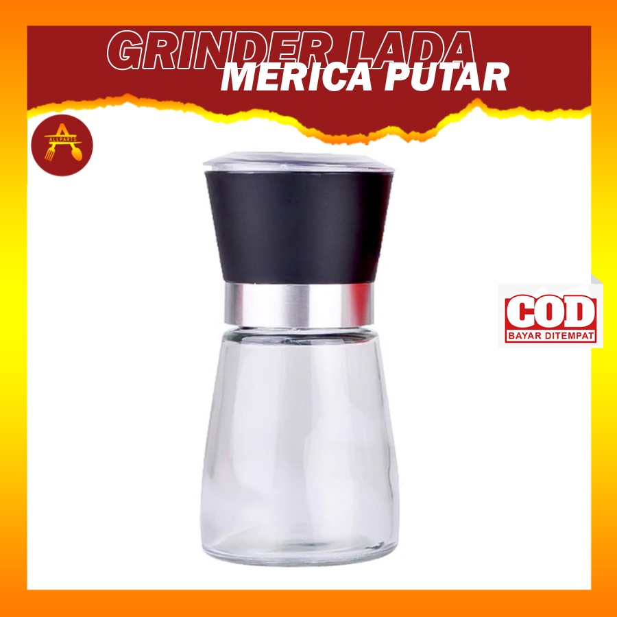 Penggiling Gilingan Bumbu Manual Tempat Penghalus Merica Grinder Lada Hitam C973