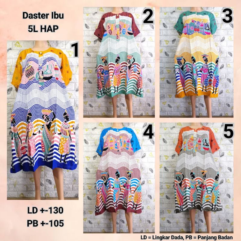 DASTER IBU SAKU 2 KANCING ADEM BAHAN RAYON HAP BIGSIZE BUSUI FRIENDLY KKTS + BDBL + MKJJ + MTST