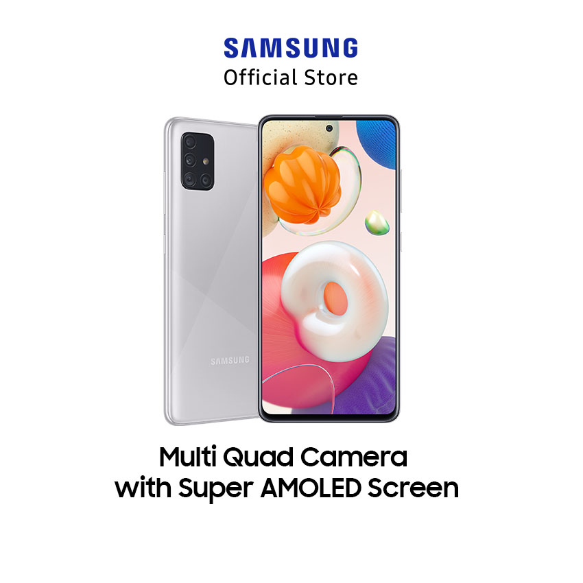 Samsung Galaxy A51 8GB + 128 GB Haze Crush Silver | Shopee