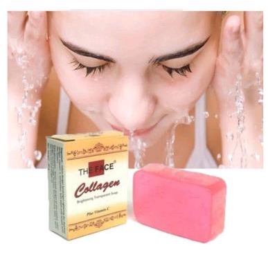 ^ KYRA ^ The Face Sabun Wajah Brightening Soap Mengandung Temulawak Collagen Vitamin C