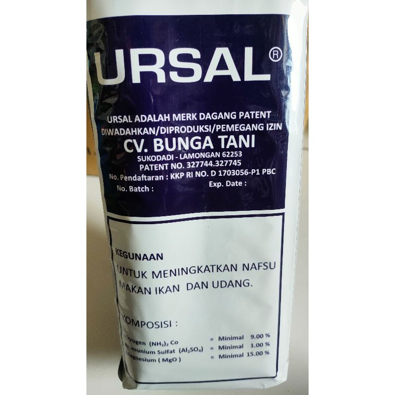 ursal perangsang nafsu makan ikan dan udang 1liter