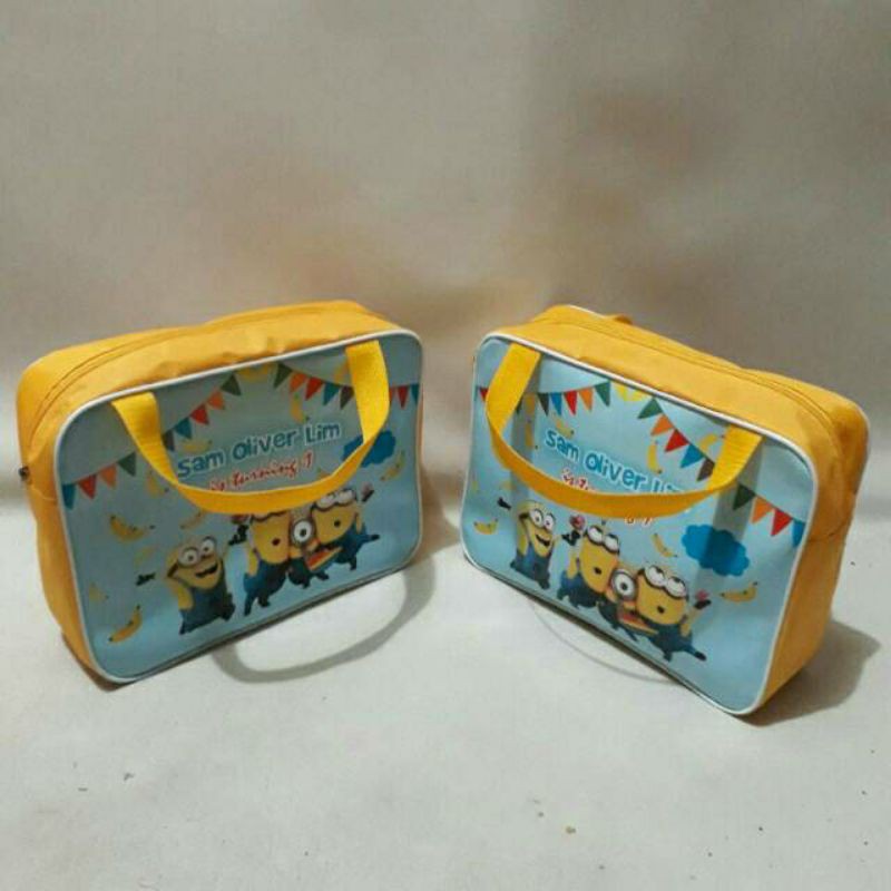 Goodie bag ulang tahun model tas tenteng tidur spon-3