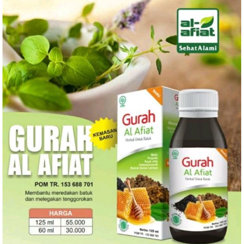 Madu Gurah Al Afiat 125ml Obat Herbal Batuk