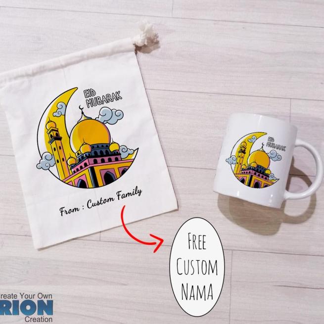 

♦ Mug Hampers Idul Fitri/Lebaran/EID Mubarak Bulan Sabit Series By Crion - 1 ✧