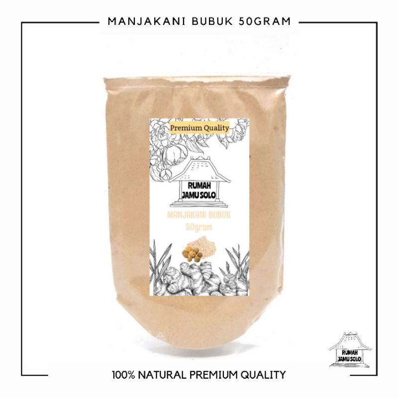 RUMAH JAMU SOLO - Manjakani bubuk / rapet wangi manjakani kanza / serbuk kewanitaan 50gram
