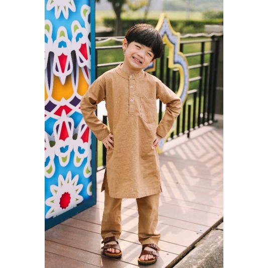 Danish Set Linen Raya Collection 2022-Koko anak