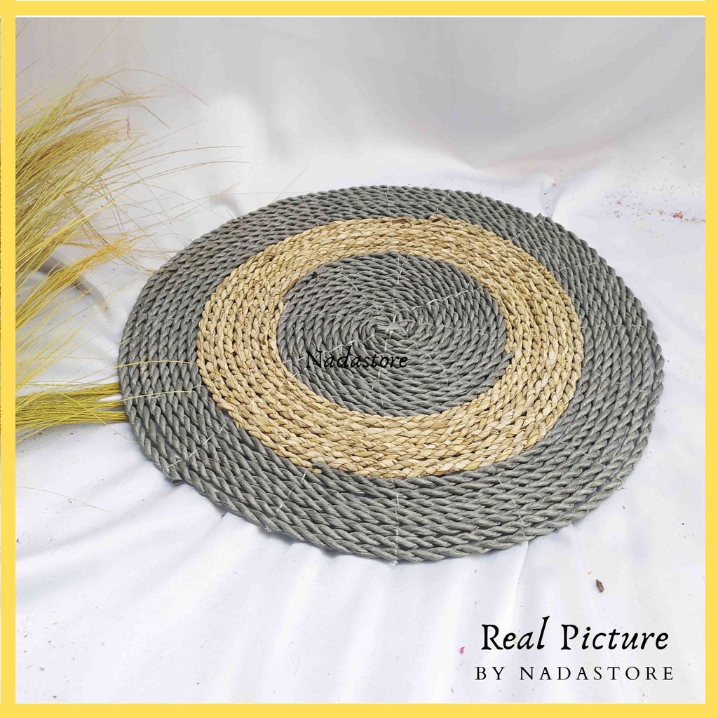 placemat seagrass abu natural abu Diameter 35 cm