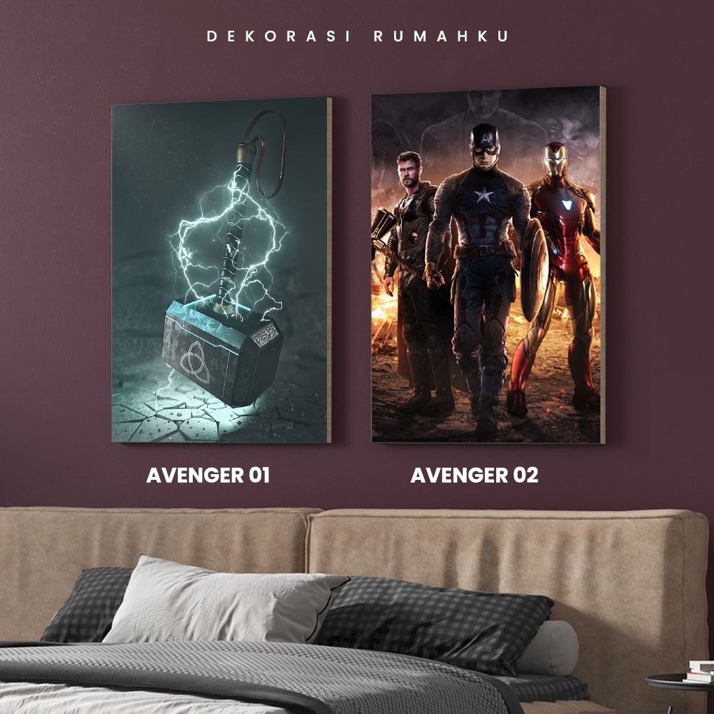 Poster Avengers Captain America Boneka Hiasan Dinding Rumah Wall Decor