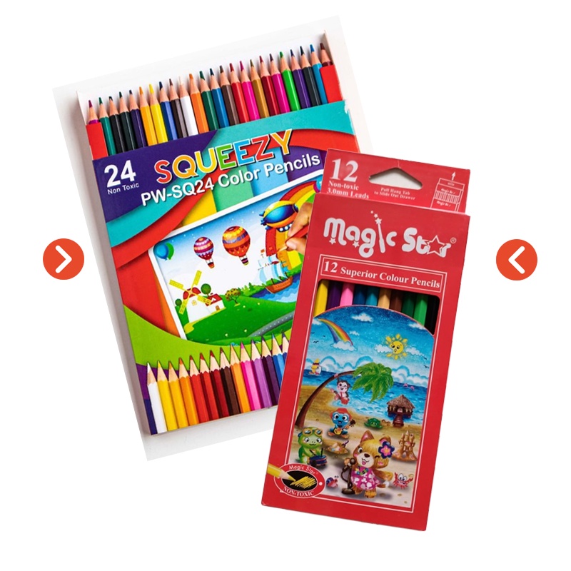 

Pensil Warna Panjang Isi 12 / Isi 24 Murah