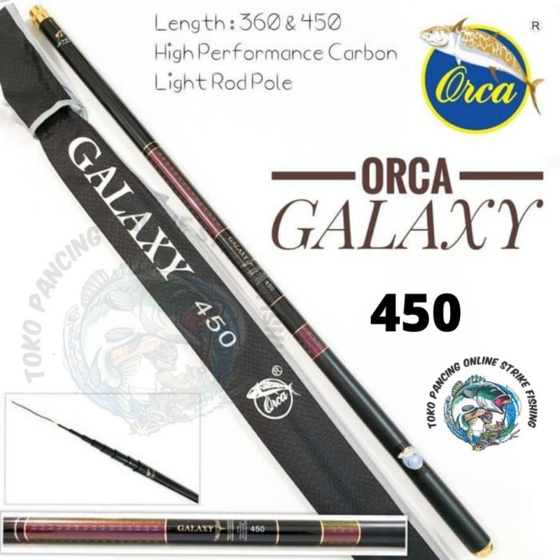 Joran Tegek Orca Galaxy 450 Polos packing pipa PVC