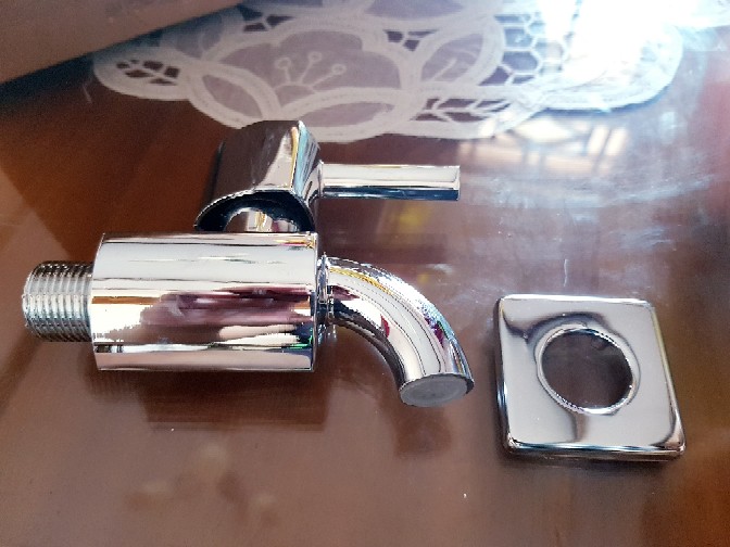 Vone 2416-55 Keran Kran Taman Air Single Wall Tembok Taman Chrome