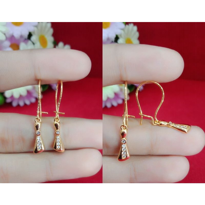 emas muda anting jurai aksesoris perhiasan emas muda kadar rendah kadar 35%