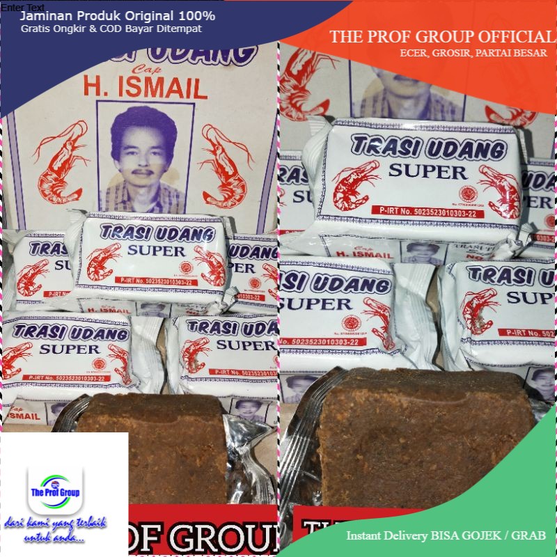 

TERASI TRASI UDANG H. ISMAIL 100gr - TRASI UDANG H ISMAIL - BLACAN TERASI UDANG TUBAN H.ISMAIL