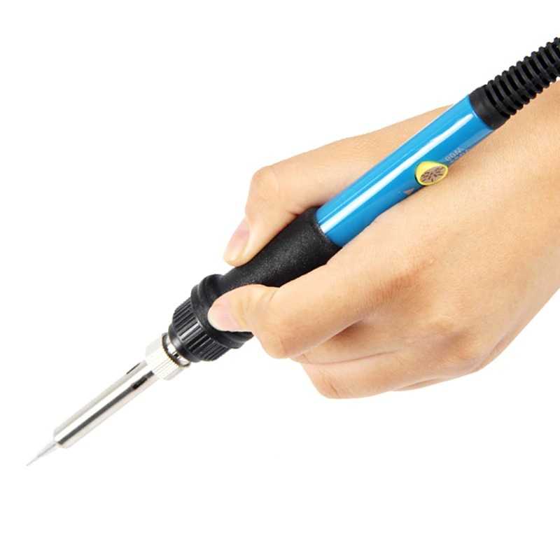 Solder Iron Adjustable Temperature 60W / Solder Uap Blower Goot Mini Hp Handphone Sunshine Listrik Timah Las Terkiro Tembak Temperatur Station Potong Pemotong Kain Full Set Lancip Lengkap Runcing Portable / Solderan Listrik Timah / Soldering Murah Ori