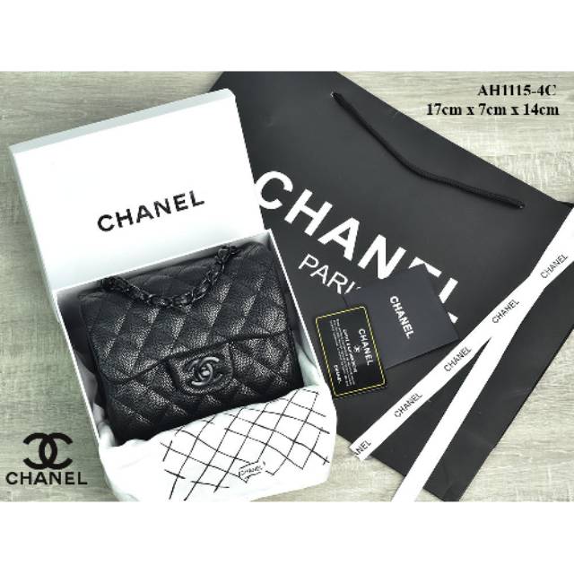 Tas Chanel Mini  Classic caviar AH1115-4C