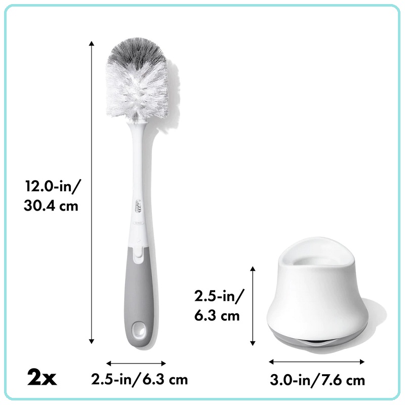 OXO Tot Bottle Brush Set Grey