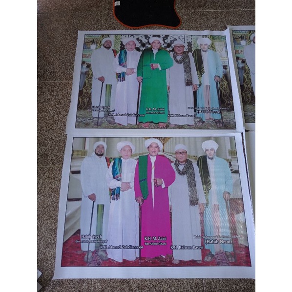 foto ulama banjar dan para habaib uk 50x70 bahan banner (1pcs)